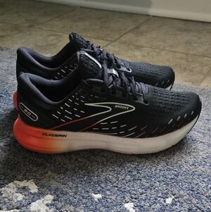 Brooks Glycerin GTS 20 Black and Red Running  Athletic Shoes Men's Size 9.5